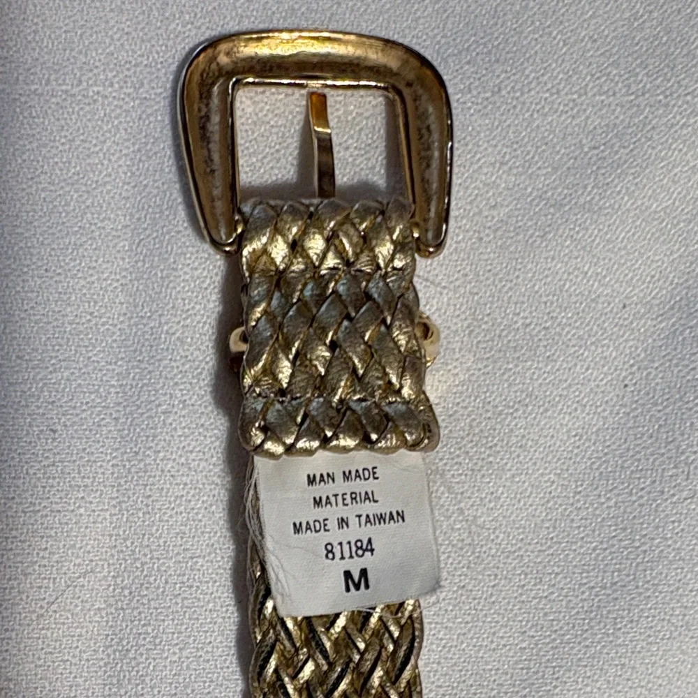 Gold Braided Women's Belt